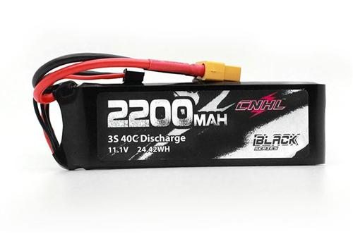 CNHL Black Series 2200mAh 3S 11.1V 40C Lipo Battery w/XT60 Plug [220403BK]